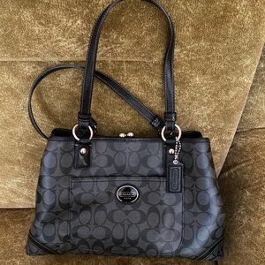 Vintage Signature Coach Leather Tote bag